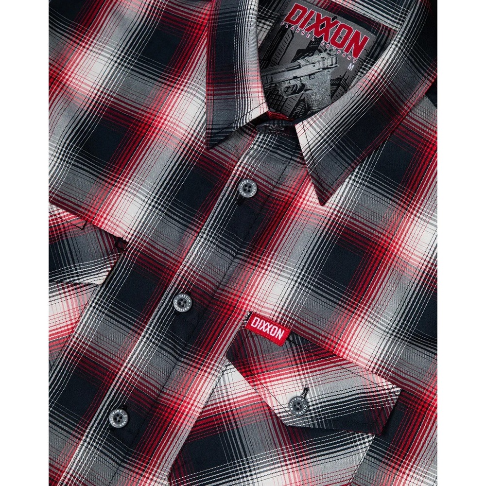 Dixxon Flannel Equalizer 2nd Ammendment Support Red & Black Bamboo SS Brand New